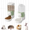 Rabbit Automatic Food Feeder and Water Dispenser Bunny Gravity Feeding