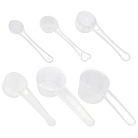 6 Pieces Clear Measuring Spoons, Plastic Measuring Spoons, Plastic Dispensers, Kitchen Measuring Spoons, Kitchen Utensils