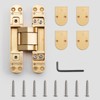 YAGU 3 Way Adjustable Invisible Door Hinge Concealed Hidden 180
