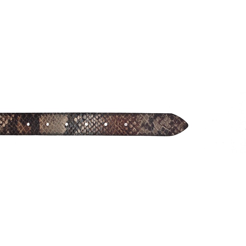 Vanzetti Women's Leather Belt with Snake Print 30 mm Leather