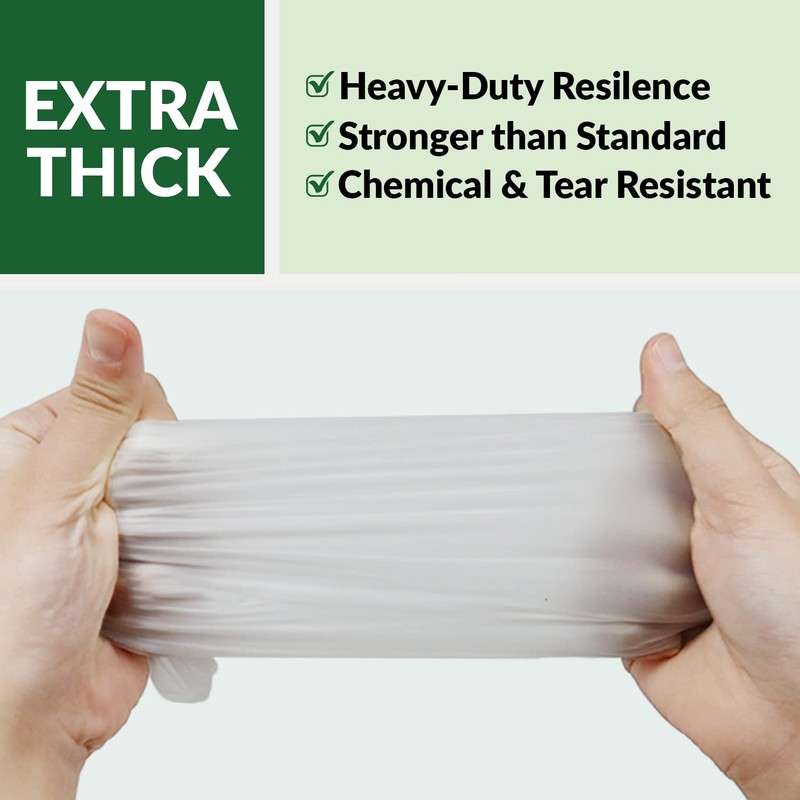 GORILLA SUPPLY Disposable Heavy Duty Vinyl Gloves Latex Free Powder