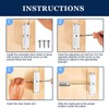 Automatic Door Closer, Zinc Alloy Safety Spring Door Closer Adjustable