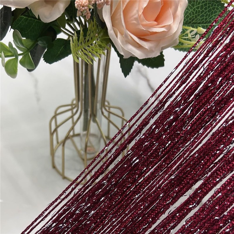 ave split Decorative Door String Curtain Wall Panel Fringe Window