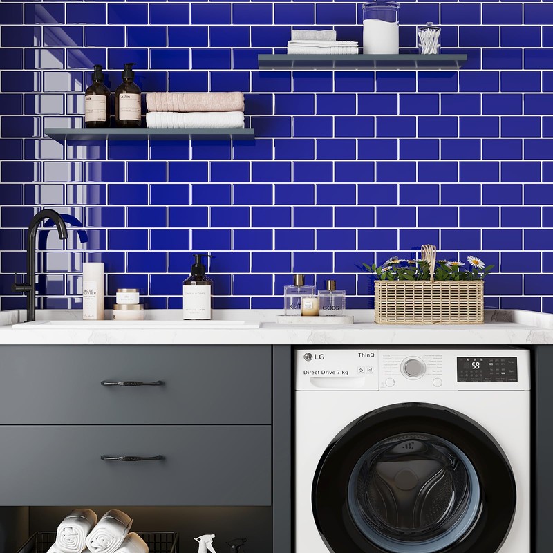 VEELIKE Subway Tile Peel and Stick Backsplash for Kitchen Royal