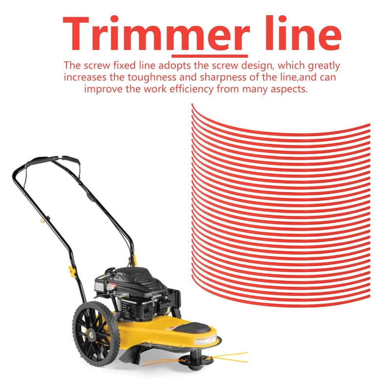 SUNJCO 490-040-C035 Pre-Cut 18.5" Long 0.155" Trimmer Line Compatible for