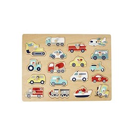 Vertbaudet Baby Car Puzzle Wood FSC Multicoloured One Size