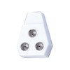 Electrovision White Right Angled Coaxial Y Splitter with Line Plug