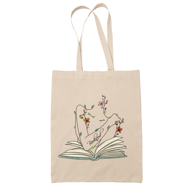 Faithful Prints Book Nerd Tote Bag | 100% Cotton Shopping
