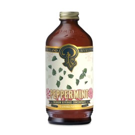 Portland Syrups Peppermint Syrup for Coffee, Mochas, Lattes, Hot Cocoa and Holiday Drinks - Premium Peppermint Concentrate with Whole Ingredients - Rich Flavor - Organic Cane Sugar and Organic Peppermint Leaves - Natural Ingredients -12 oz with 12-24 Ser