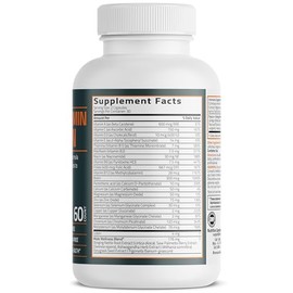 Bronson Multivitamin for Men All-in-One Daily Coverage Formula Key Vitamins, Minerals & Herbs to Support Men's Health, 60 Capsules