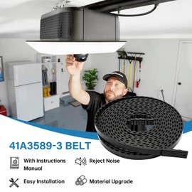 Upgrade 41A3589-3 41a3589-12 Garage Door Openers Belt Assembly，Length 233" Drive Belt for 7ft Height Garage Door Belt,Chamberlain Craftsman Liftmaster Garage Door Opener Belt Parts Replacement