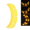 BORDSTRACT LED Moon-Shaped Light, Half Moon Marquee Sign, Children's Room,
