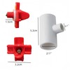 Chicken Nipples + PVC Tee Fittings, Ai-OUMLEEF Horizontal Chicken Nipples