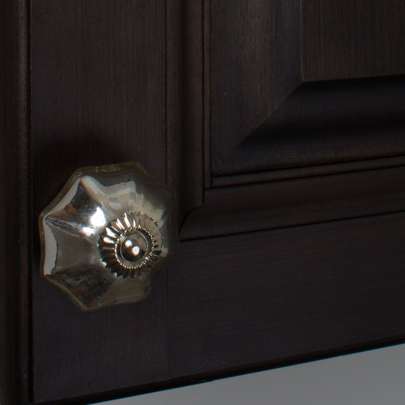GlideRite Hardware 233520-M-10 2 inch Vintage Mercury Glass Cabinet Dresser