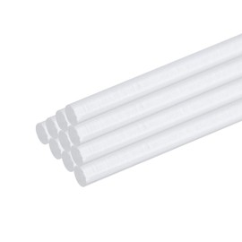 QUARKZMAN Pack of 10 Acrylic Plastic Round Rods 3 mm x 300 mm PMMA Acrylic Plastic Rod Transparent Acrylic Rods for DIY Handmade Crafts Lighting Garden Decorations - 1/8 Inch x 12 Inch