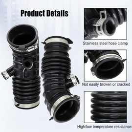 16576-JK21A Left & Right Rear Engine Air Intake Hose Tube Compatible with Infiniti G35 2007 2008 3.5L V6 Compatible with Infiniti EX35 2008-2012 16576-JK21B 16576-JK20A 16576-JK20B (2PCS)