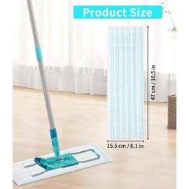 3 Pack Replacement Mop Covers for Leifheit Profi XL Micro Duo/Profi XL Cotton Plus All Handle Floor Mops, Suitable for All Floors, Microfibre Replacement Cover for Leifheit, Quickly Remove Stains