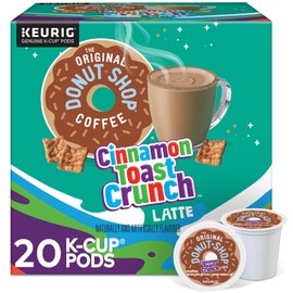 The Original Donut Shop One Step Cinnamon Toast Crunch Latte, Keurig Single Serve K-Cup Pods, 20 Count