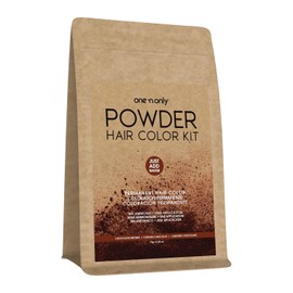 One 'n Only Powder Hair Color Kit, Chocolate Brown, Permanent Color in Single Application, 100% Gray Hair Coverage without Lift, Just Add Water - No Developer Needed, Vegan and Cruelty Free
