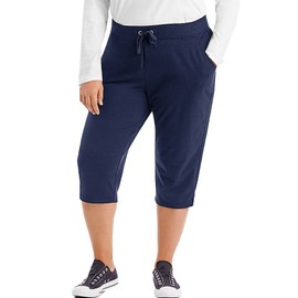 Just My Size Women's Plus-SizeFrench Terry Capri with Pockets