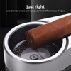 Cigar Cutter and Lighter Ashtray 3 Pieces Set Stainless Steel