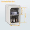 HIYOHIYO 4-Tier Tall Narrow Bathroom Storage Cabinet with Movable and