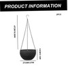 Hanging Planter, 2Pcs Self-Watering Outdoor Hanging Planter with Rustproof Chains,