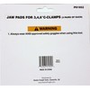 Jaw Pads for 3, 4, 6" C-Clamps (2 Pair of