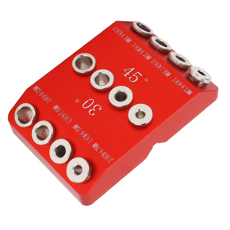 Pocket Hole Jig 30° 45° 90° Holes Drill Guide Drilling