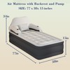 RAPTAVIS Twin Size Air Mattress Inflatable Bed with Pump and