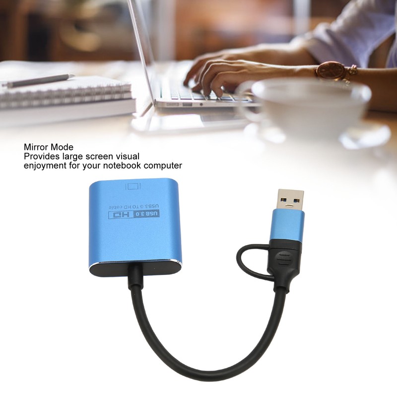 USB3.0 to HD Multimedia Interface Adapter 1080P Sound Video Adapter