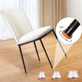 Acorn Chair Leg Protectors / Chair Socks for Floor Noise Reduction Transparent/Small 10ea