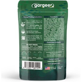 Gargeer 3oz Bottom Dweller Fish Food for Advanced Breeders. Complete Bottom Dweller Gel Diet for Both Juveniles & Adults. Made in The USA Using Premium Ingredients, Nutrition Gourmet Formula