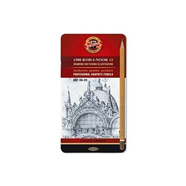 KOH-i-Noor 1502 Professional Graphite Pencils Pack of 12