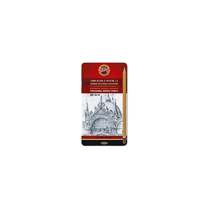 KOH-i-Noor 1502 Professional Graphite Pencils Pack of 12