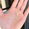 100pcs Hypoallergenic Long Ear Wire Earring Hooks 45mm Dangle Gold