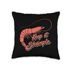 Foddie Keep it Shrimple Funny Seafood Pun Shrimp Lover Throw