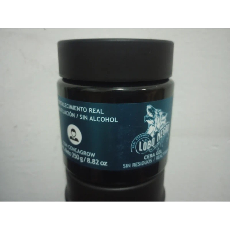 Lobo Negro Cera Modeladora Y Gel Para Cabello Kit Lote
