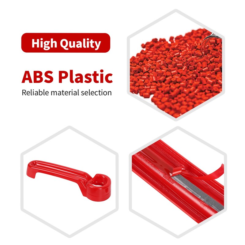 JOSHELA for Jeep JK Door Handle Cover Trim Red for