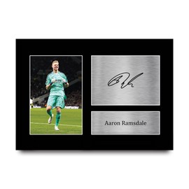 HWC Trading A4 Aaron Ramsdale Gifts Printed Signed Autograph Picture for Football Fans and Supporters - A4