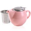 Auxmeware - Small Ceramic Teapot With Stainless Steel Infuser For