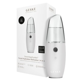 GESKE SmartAppGuided™ Facial Hydration Refresher | 4 in 1 | Water Atomizer | Moisturizing Spray Machine | Face Mister | Humidifier for Natural Glow | Reduce Redness & Dry Skin