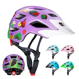 Kids Bike Helmet 48-51cm for Little Kids 3-5, SIFVO Lightweight Toddler Helmet with Detachable Visor, Adjustable Toddler Cycle Helmets