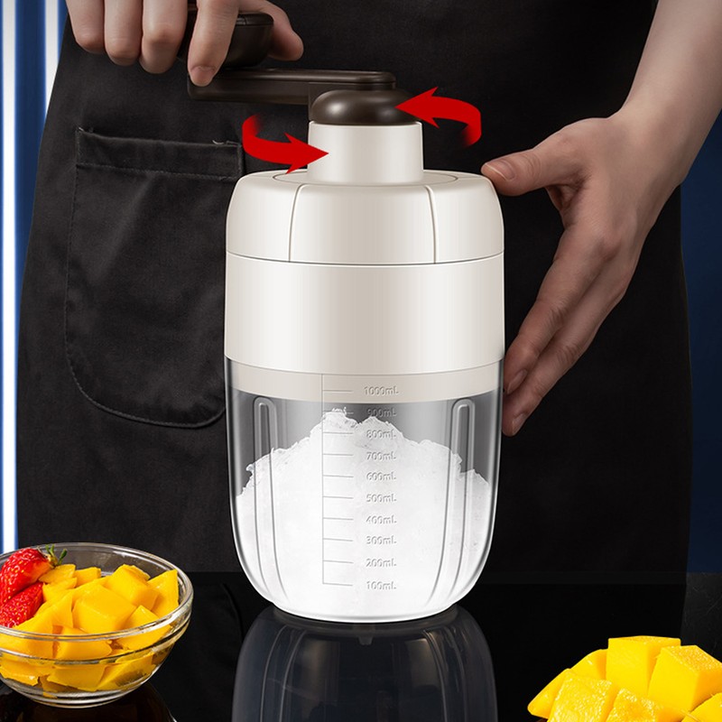 Manual Shaved Ice Shaver Snow Cone Machine Labor Saving Small