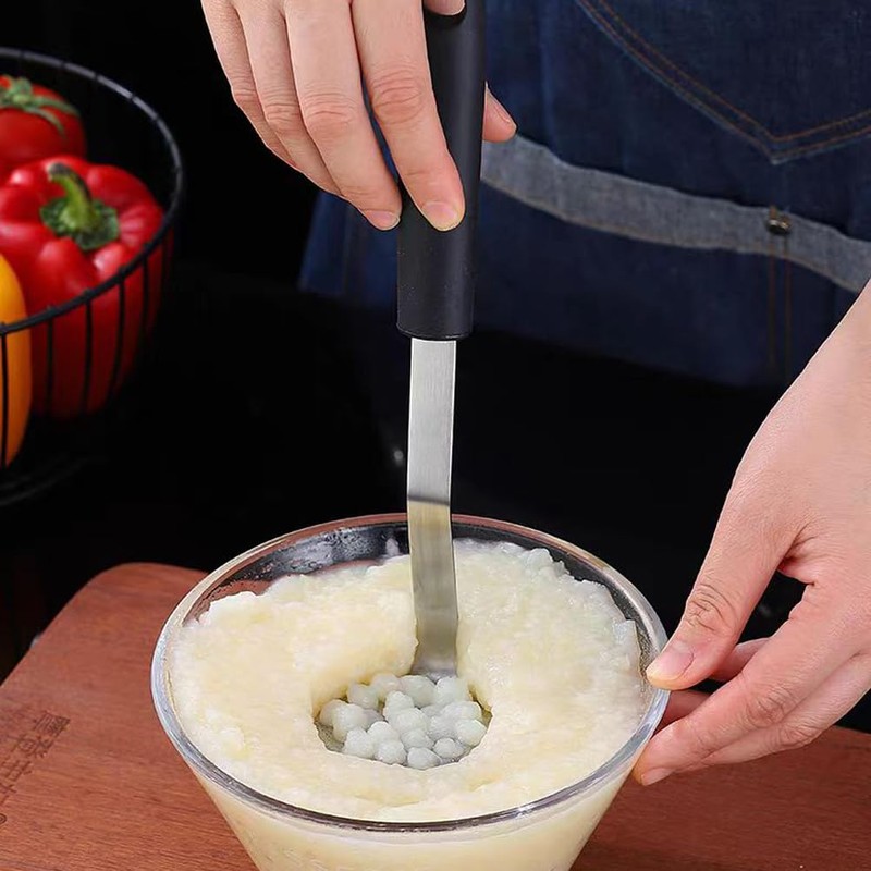 Potato Masher, Stainless Steel Garlic Press for Mashed Potato, Vegetables,