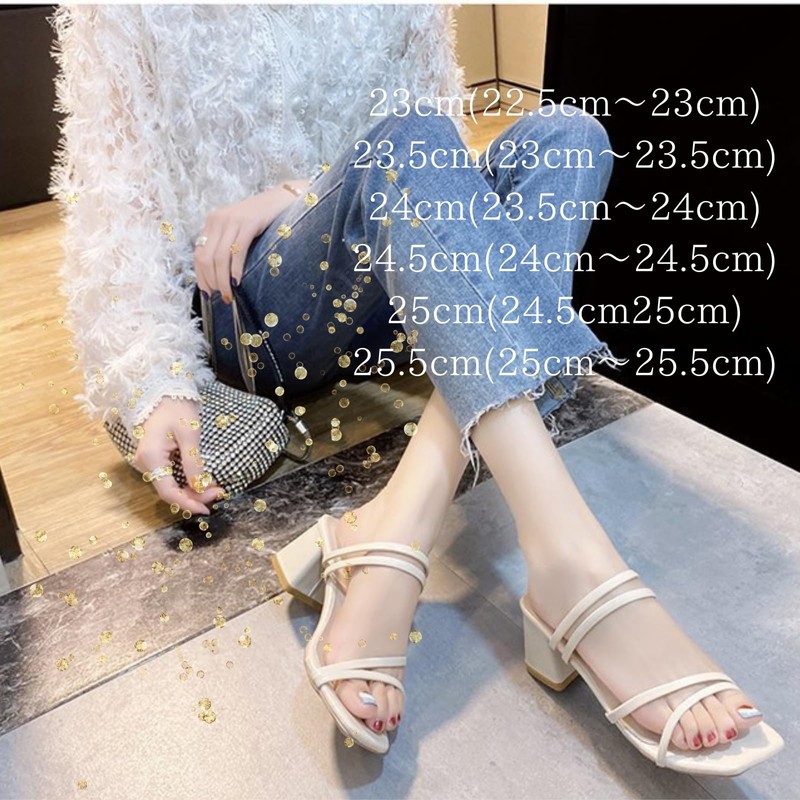 [1/2style] mule, Pink, 24.5 cm