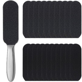 1 Piece Callus Remover with 20 Foot Files to Replace Sandpaper (Coarse/Fine), Foot Files and Callus Tissue for Hard Skin, Foot Care, Pedicure, Salons and Dead Skin Removal