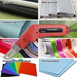 Gonytia Hot Knife Foam Rope Fabric Cutter Pro Electric Hot Knife Heat Sealer Cutting Tool kit (Fabric Cutter Red)