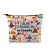 G2TUP Canada Travel Gift I'd Rather Be in Canada Makeup