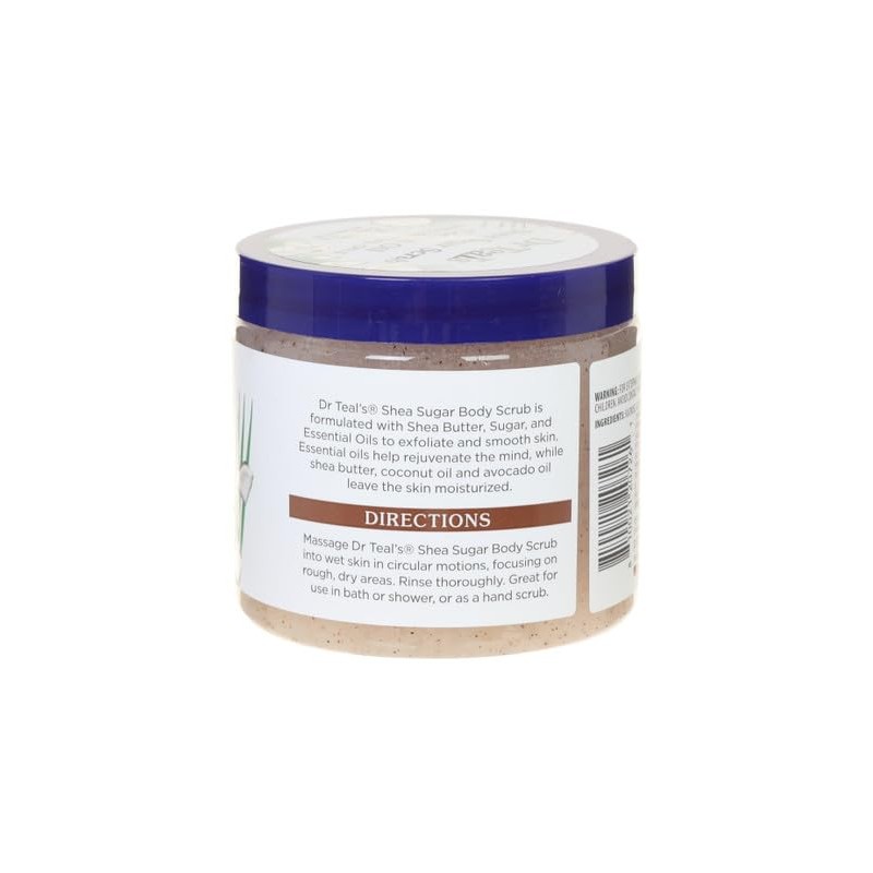 Dr. Teals Shea Sugar Scrub Coconut Oil 19 Ounce Jar